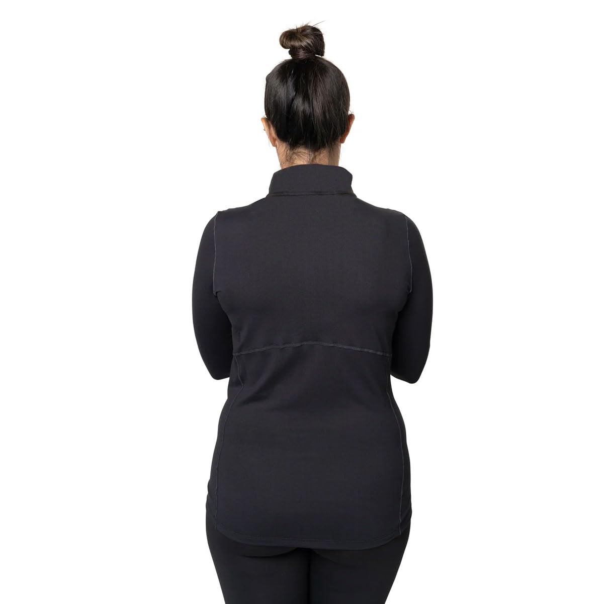 Women's Midweight Quarter Zip Base Layer Top with Moisture-Wicking Performance