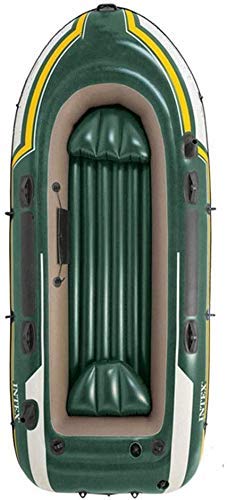 4-Person Inflatable Fishing & Rowing Boat Green