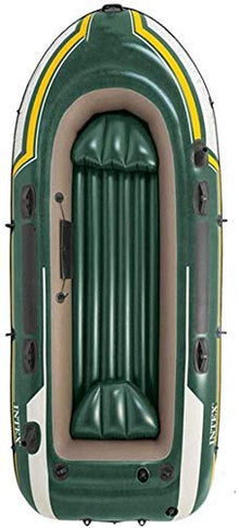 4-Person Inflatable Fishing & Rowing Boat Green