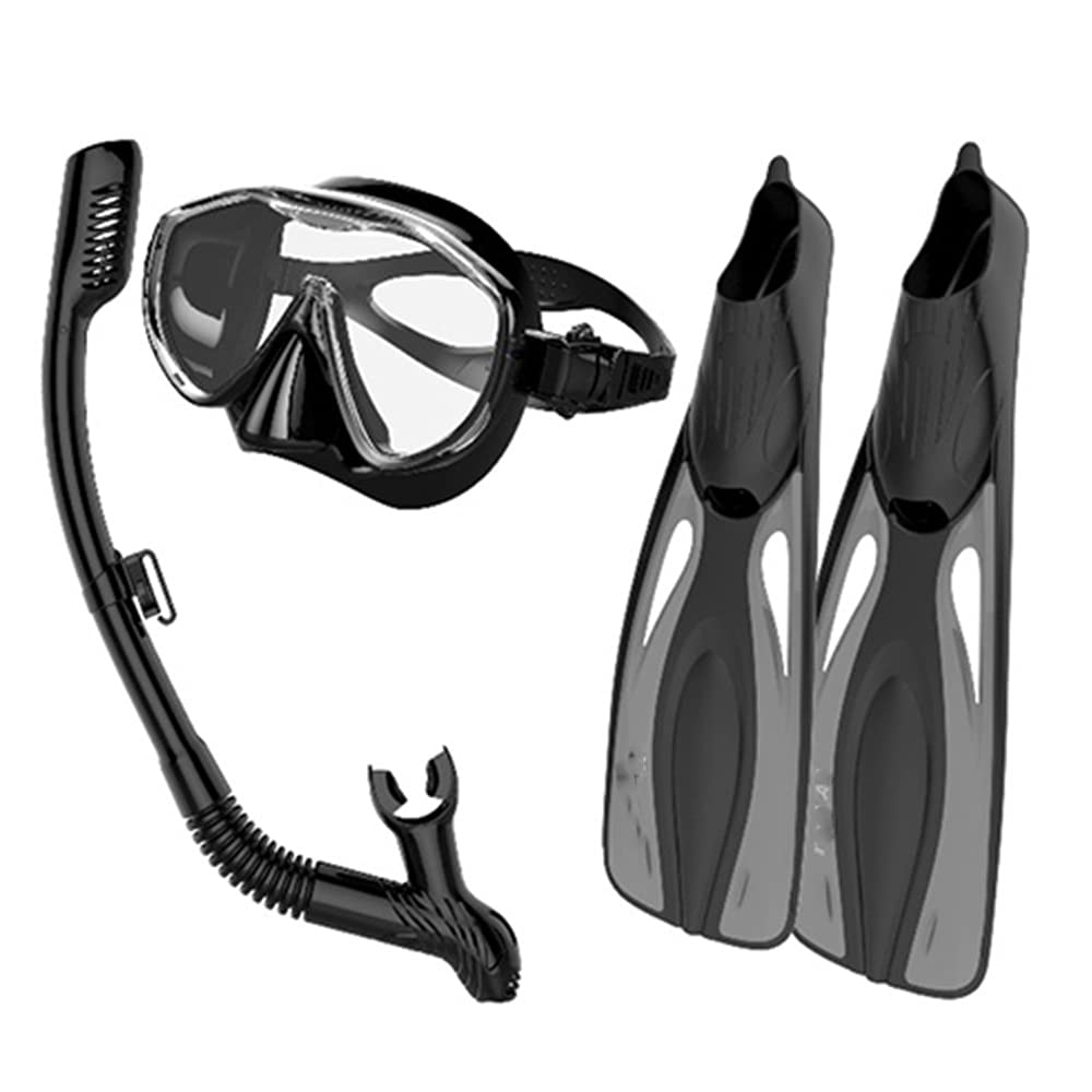 Snorkeling Set with Mask, Snorkel, Goggles & Swim Fins