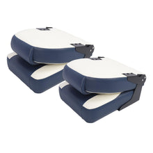 2-Piece Folding Marine Boat Seats with High-Back Foam Padding