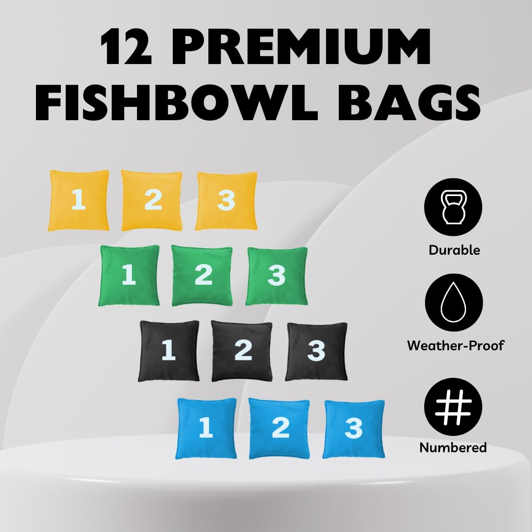 Portable Bag Toss Yard Game Set with Carry Case for Outdoor & Beach Play