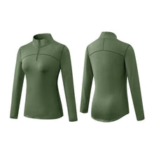 Women's Thermal Fleece Quarter Zip Long Sleeve Running & Golf Shirt