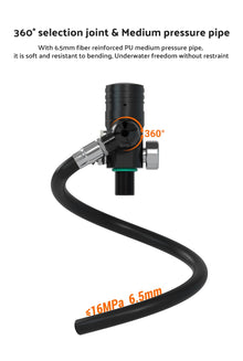 1.9L Mini Scuba Tank Kit with Diving Mask for Underwater Exploration