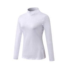 Women's Thermal Fleece Quarter Zip Long Sleeve Running & Golf Shirt