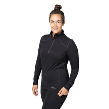 Women's Midweight Quarter Zip Base Layer Top with Moisture-Wicking Performance