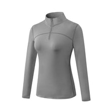 Women's Thermal Fleece Quarter Zip Long Sleeve Running & Golf Shirt