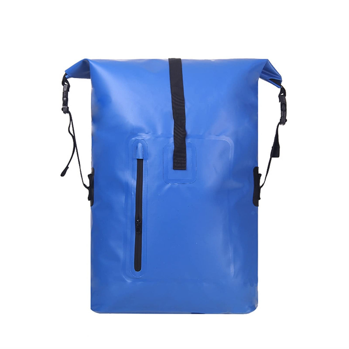 40L Waterproof Roll Top Dry Bag Backpack with Zippered Pocket