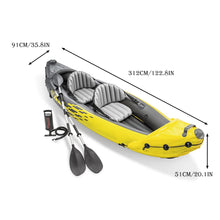 Inflatable Kayak with Aluminum Oars, Air Pump & Seat