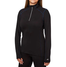 Women's Midweight Quarter Zip Base Layer Top with Moisture-Wicking Performance