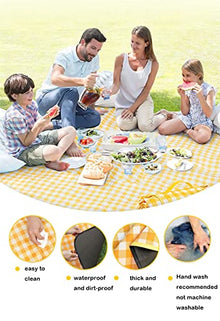 3-Layer Extra Large Waterproof Picnic Blanket, Foldable Sandproof Beach Mat, 200 × 300 cm