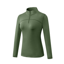 Women's Thermal Fleece Quarter Zip Long Sleeve Running & Golf Shirt