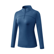 Women's Thermal Fleece Quarter Zip Long Sleeve Running & Golf Shirt