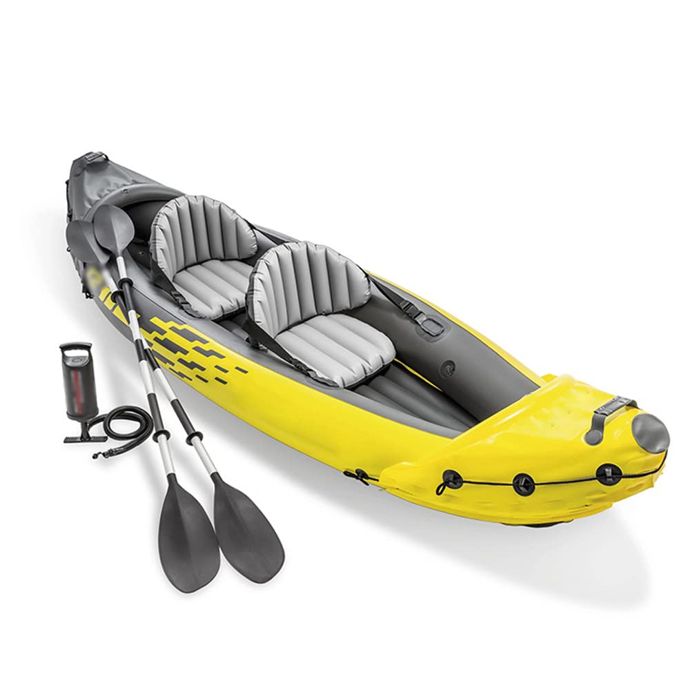 Inflatable Kayak with Aluminum Oars, Air Pump & Seat