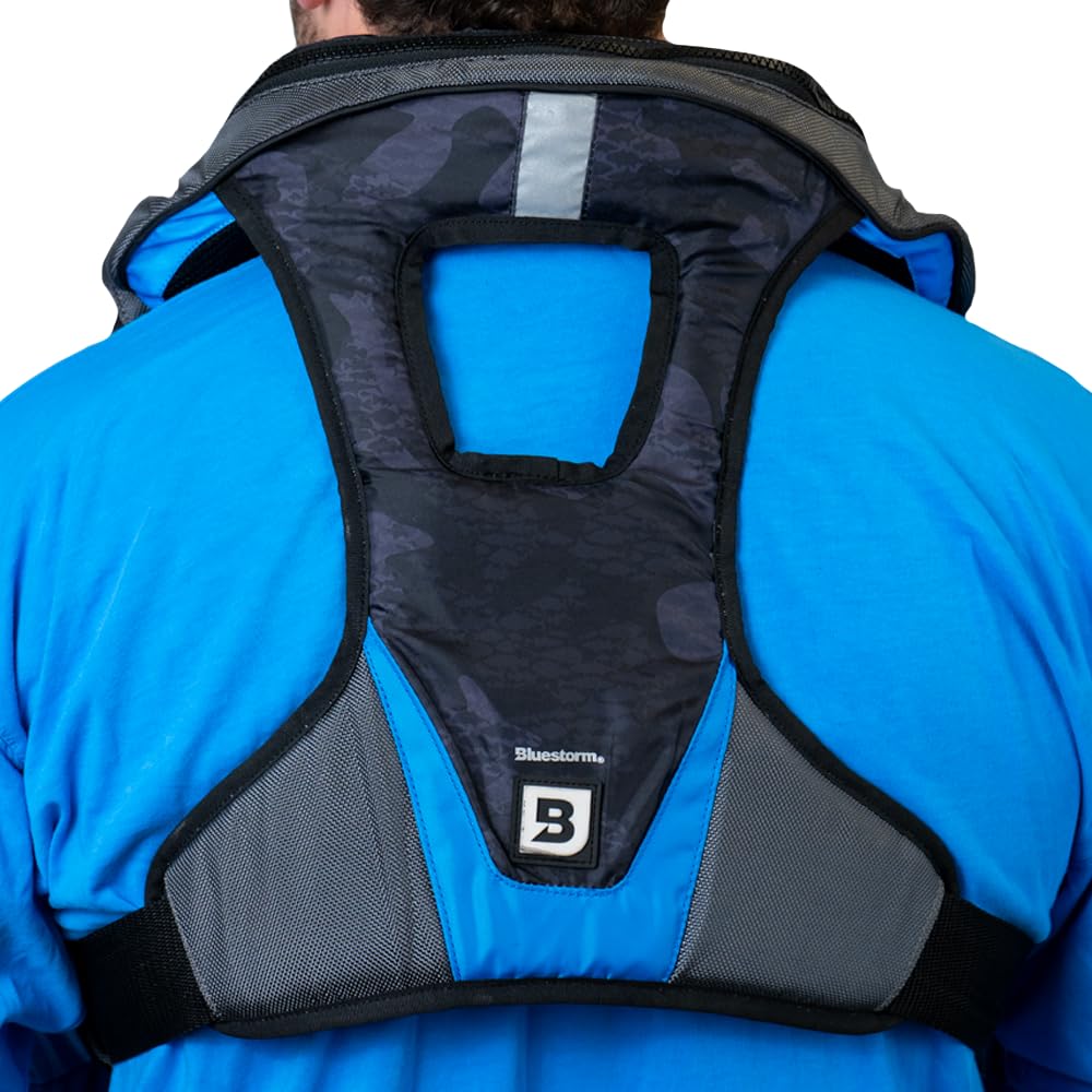 Adult Automatic Inflatable PFD Life Jacket with Manual Ripcord