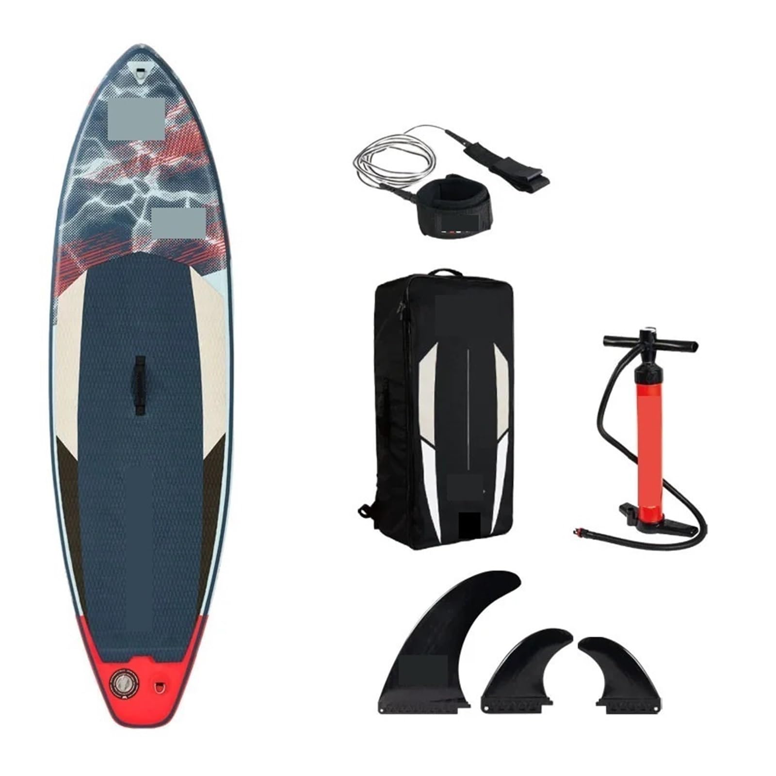 Double Layer Inflatable SUP Board 265 × 75 × 10 cm with 3-Fin System