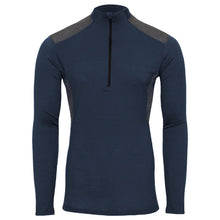 Men's Merino Wool Quarter Zip Base Layer Top with UPF 30+ Moisture-Wicking Performance