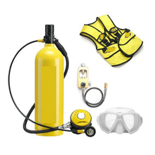 2L Scuba Tank Kit with Pressure Gauge for Diving & Snorkeling