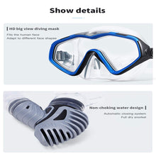 Snorkeling Set with Full Dry Mask, Swim Fins & Water Shoes