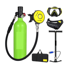 1L Portable Scuba Tank Kit with Pressure Gauge for Diving & Snorkeling