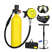 1L Portable Scuba Tank Kit with Pressure Gauge for Diving & Snorkeling