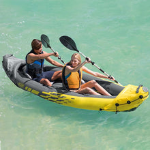 Inflatable Kayak with Aluminum Oars, Air Pump & Seat