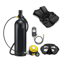 2L Scuba Tank Kit with Pressure Gauge for Diving & Snorkeling