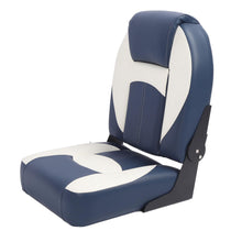 2-Piece Folding Marine Boat Seats with High-Back Foam Padding