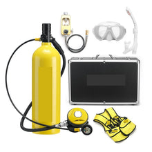 2L Scuba Tank Kit with Pressure Gauge for Diving & Snorkeling