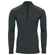 Men's Merino Wool Quarter Zip Base Layer Top with UPF 30+ Moisture-Wicking Performance
