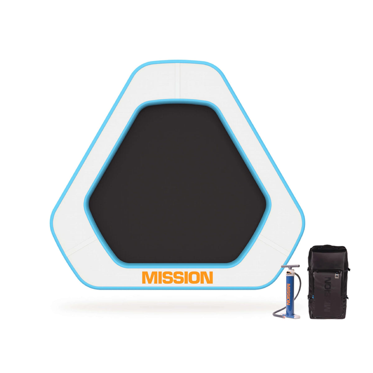 Inflatable Floating Dock with Mesh Splash Zone, 550 lb Capacity