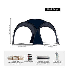 Large Waterproof Camping Tent for 4–10 People, 210D Oxford Sun Shelter