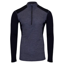 Men's Merino Wool Quarter Zip Base Layer Top with UPF 30+ Moisture-Wicking Performance