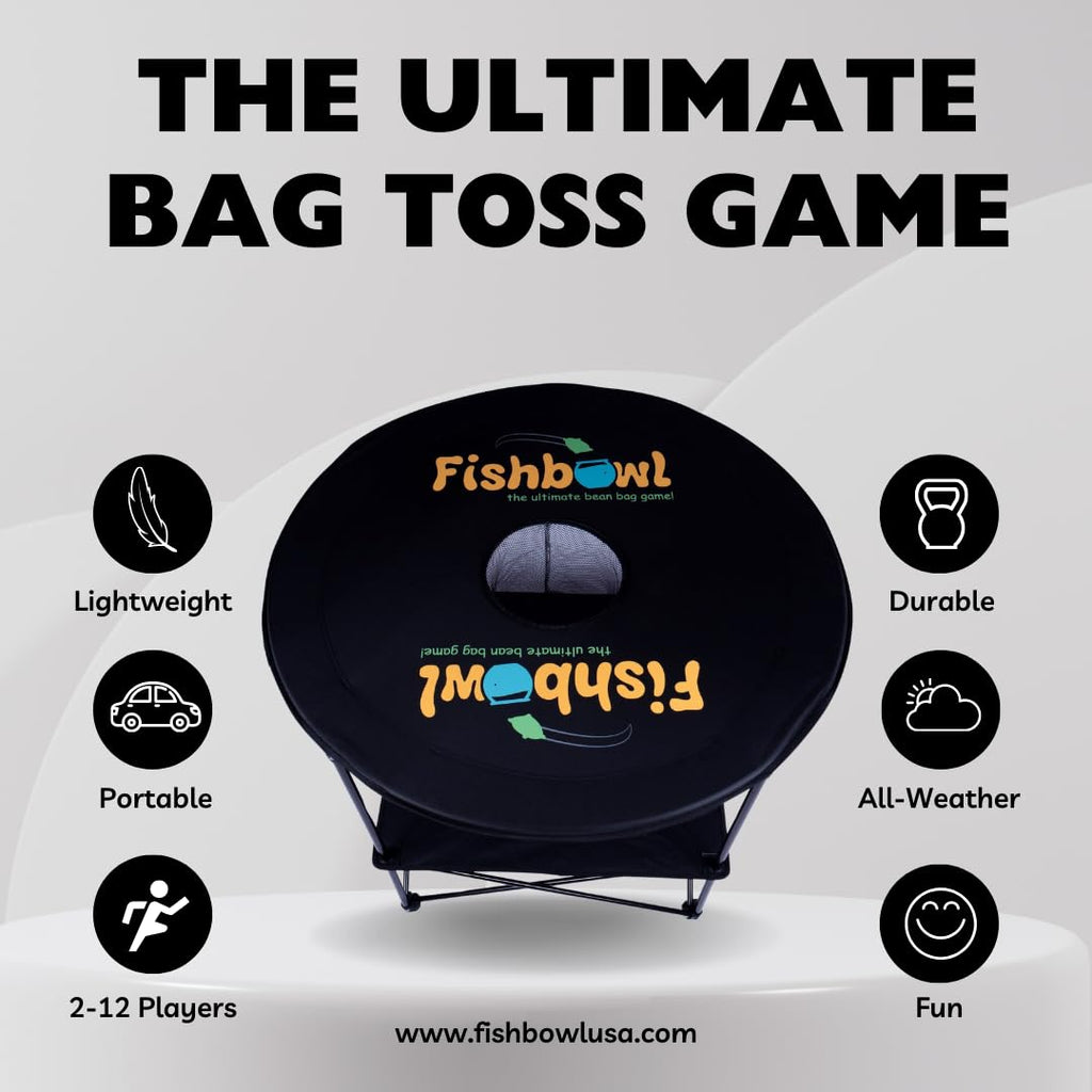 Portable Bag Toss Yard Game Set with Carry Case for Outdoor & Beach Play