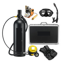 2L Scuba Tank Kit with Pressure Gauge for Diving & Snorkeling