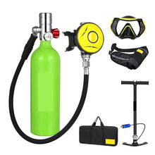 1L Portable Scuba Tank Kit with Pressure Gauge for Diving & Snorkeling