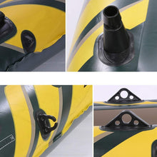 4-Person Inflatable Fishing & Rowing Boat Green