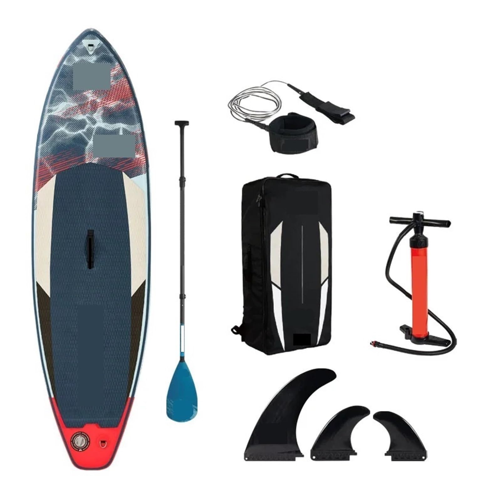 Double Layer Inflatable SUP Board 265 × 75 × 10 cm with 3-Fin System