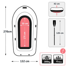 200 cm Inflatable Rubber Fishing Boat with Hard Bottom