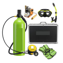 2L Scuba Tank Kit with Pressure Gauge for Diving & Snorkeling