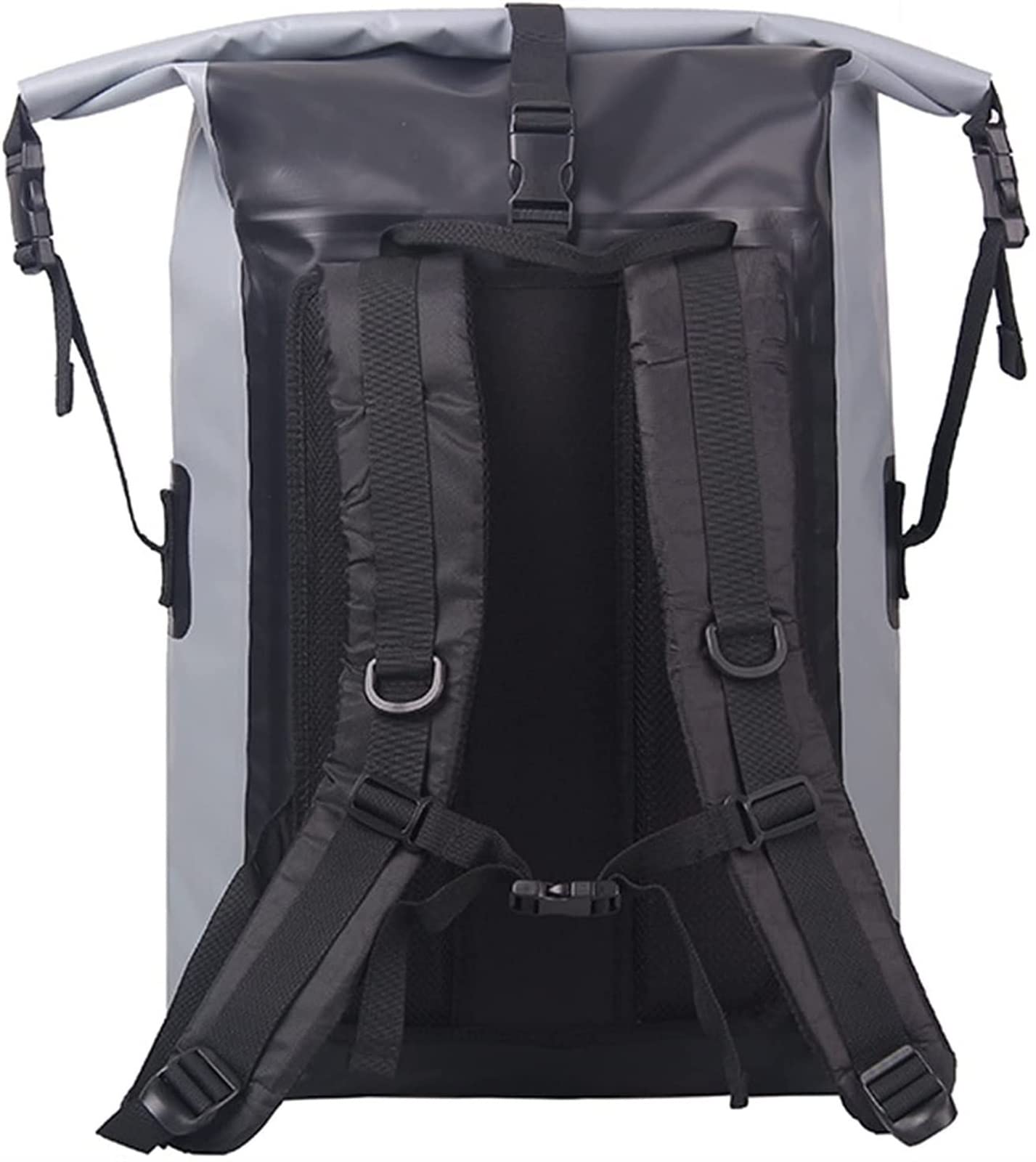 40L Waterproof Roll Top Dry Bag Backpack with Zippered Pocket