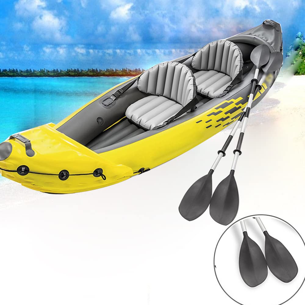 Inflatable Kayak with Aluminum Oars, Air Pump & Seat