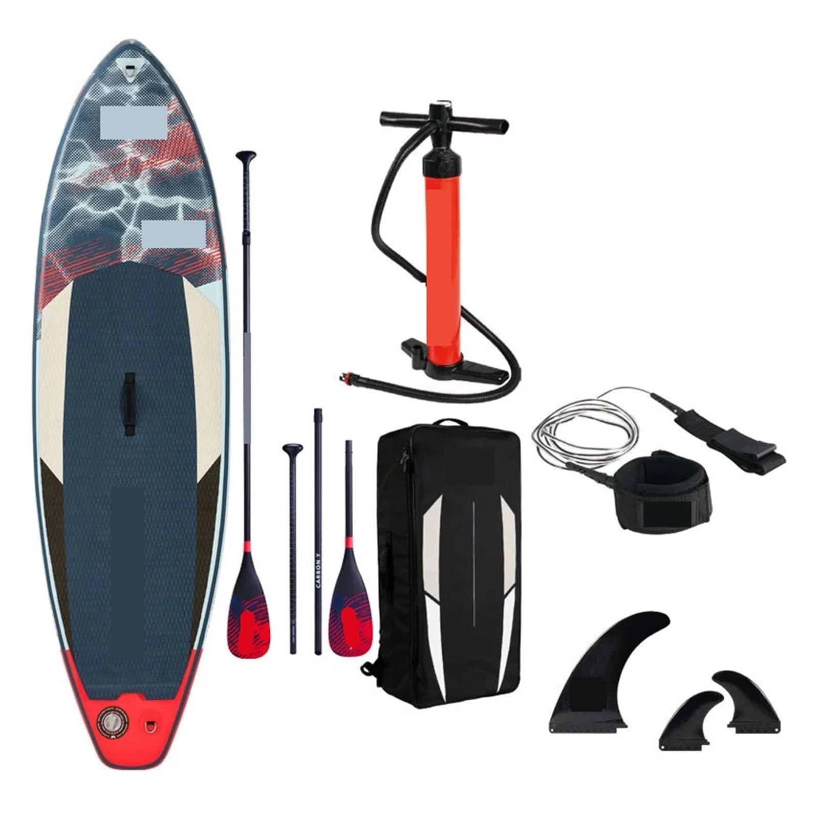 Double Layer Inflatable SUP Board 265 × 75 × 10 cm with 3-Fin System