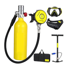 1L Portable Scuba Tank Kit with Pressure Gauge for Diving & Snorkeling