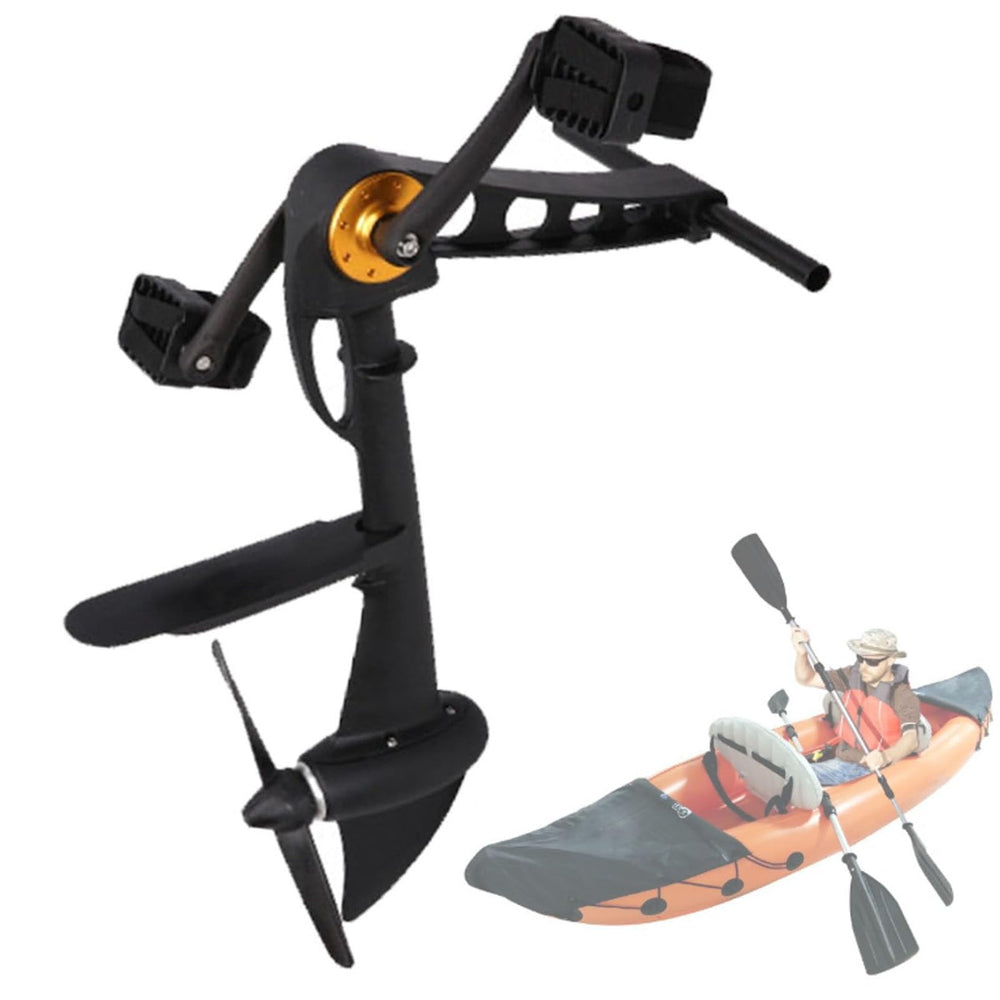 Kayak Pedal Drive System with Rudder for Inflatable Kayaks & SUPs