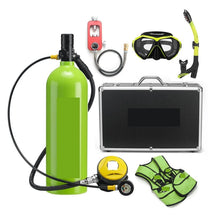 2L Scuba Tank Kit with Pressure Gauge for Diving & Snorkeling