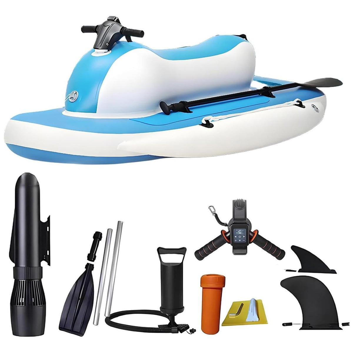 2-in-1 Electric Underwater Scooter & Inflatable Jet Ski 700W 11 km/h