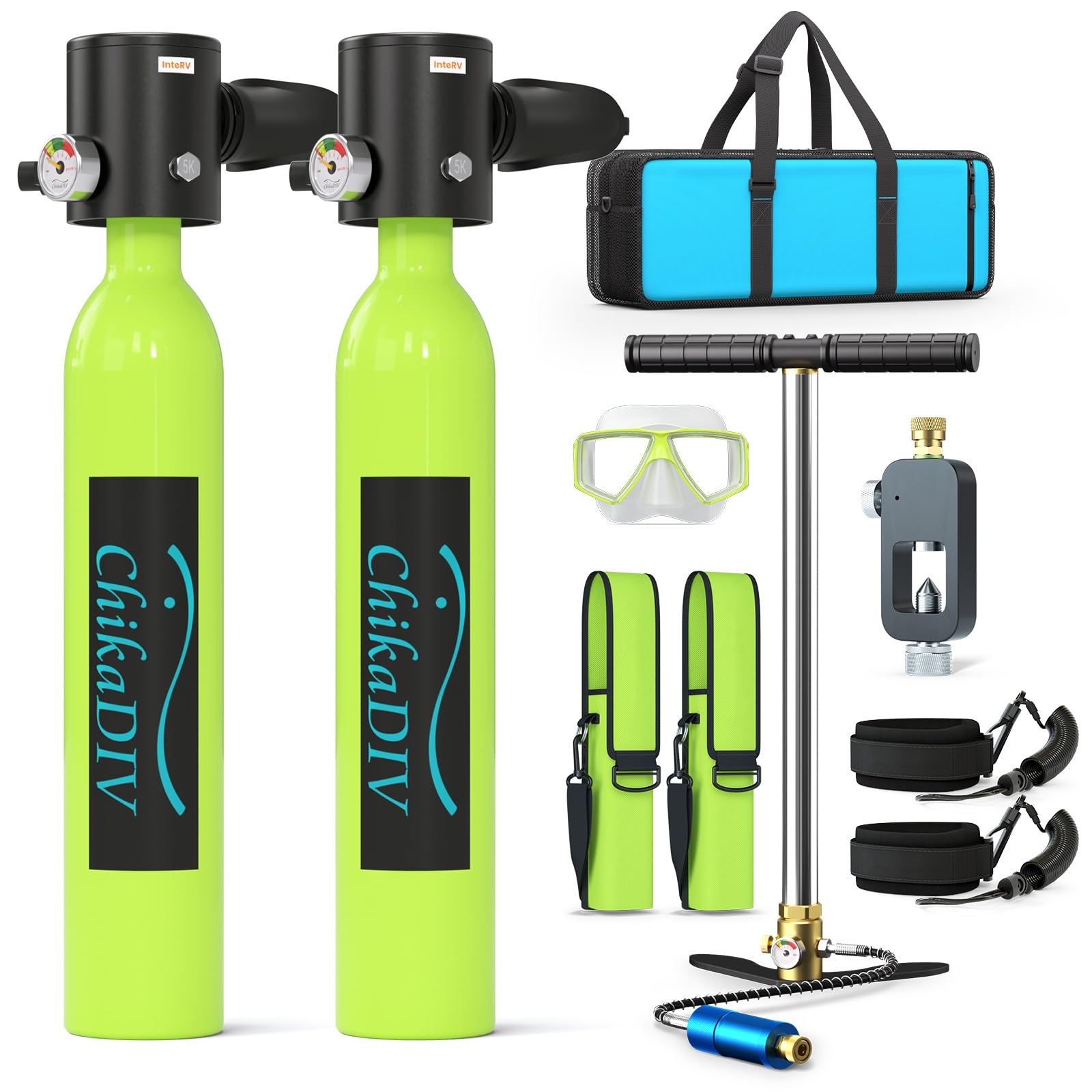 0.5L Mini Scuba Tank Kit for Snorkeling & Emergency Diving