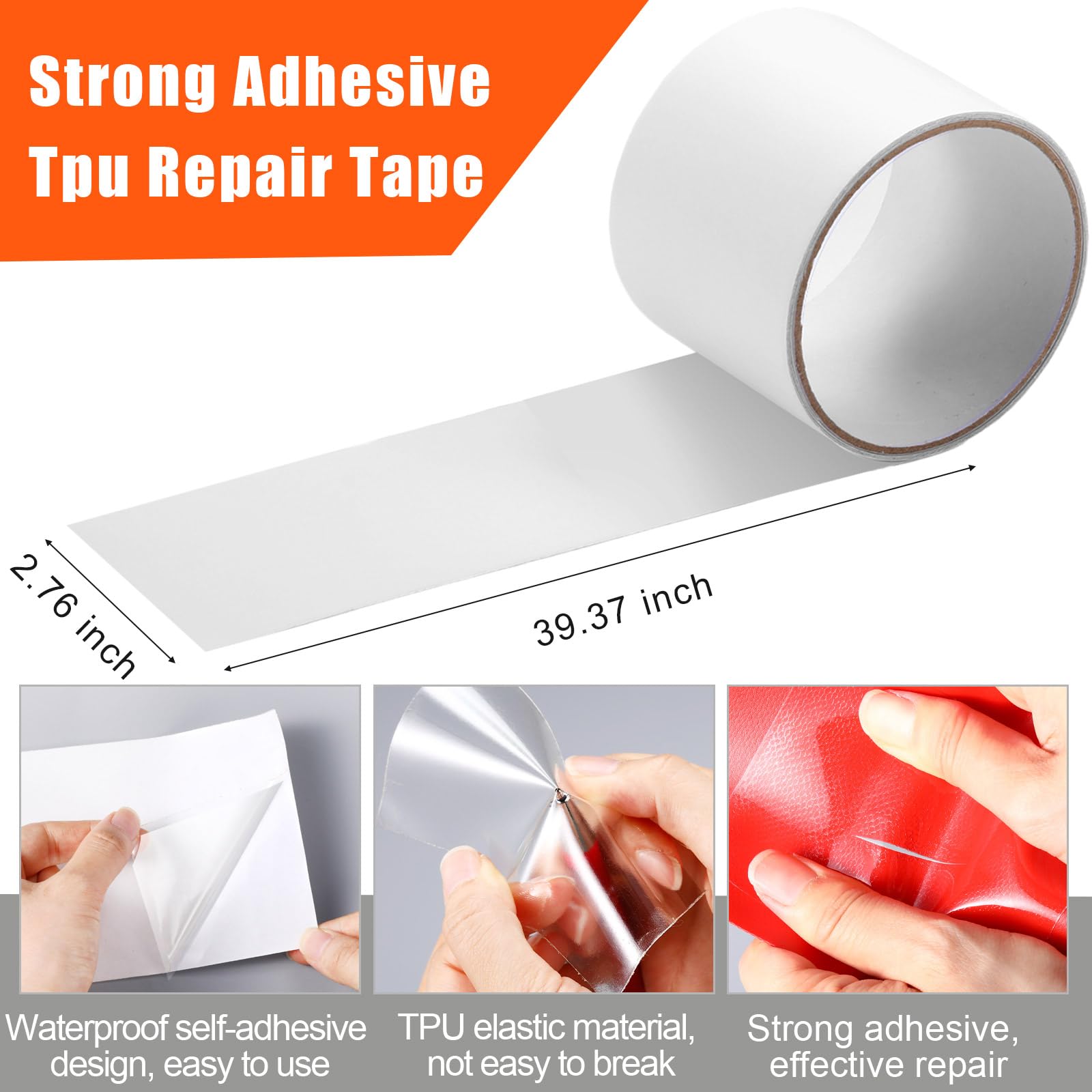 Inflatable Boat Repair Kit with PVC & TPU Patches, Repair Tape, Glue and Maintenance Tools