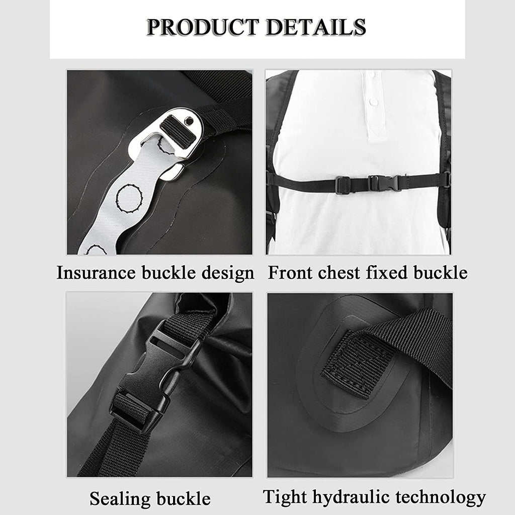 Waterproof Roll Top Dry Bag Backpack for Travel & Outdoor Adventures